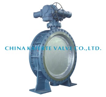 Bi-directional seated butterfly valve