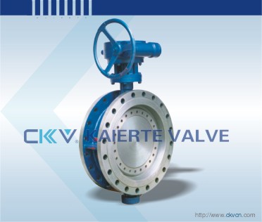 Flanged metal seated butterfly valve